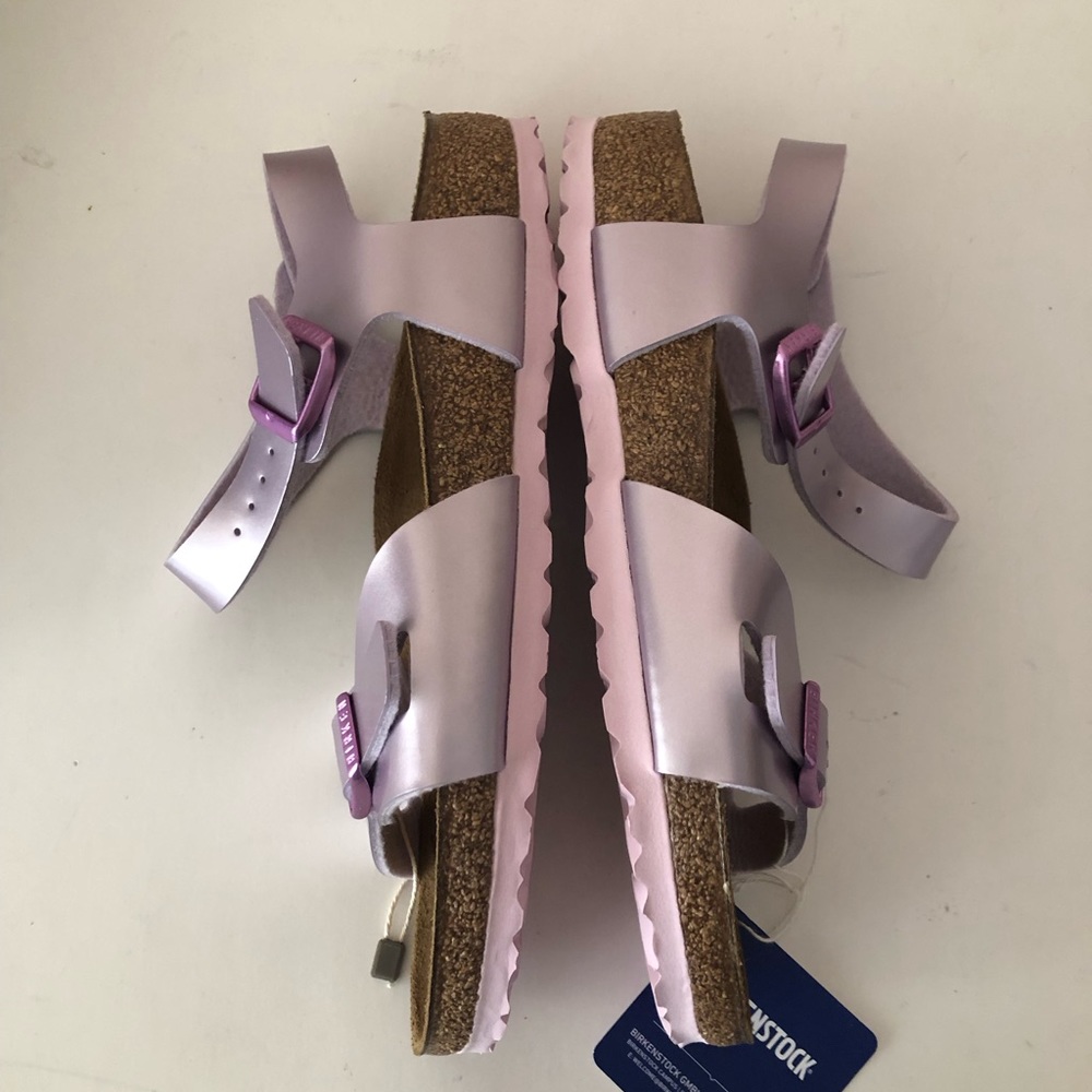 Birkenstock Electric Metallic Lilac Rio sandal. Rare. Size: 7, 7.5, 38, 8, 39 - Picture 14 of 15